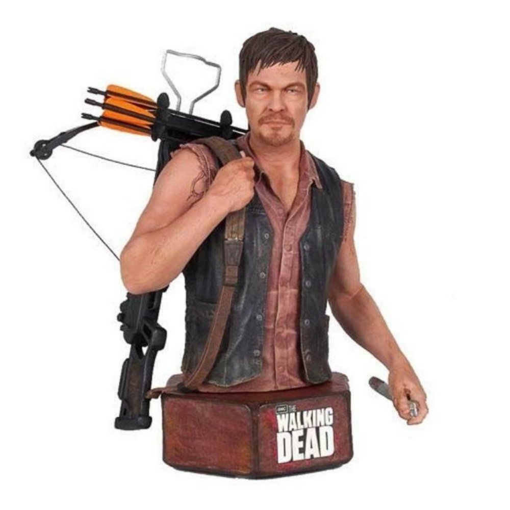 NIB GENTLE GIANT The Walking Dead Daryl Dixon Mini Bust Limited Edition